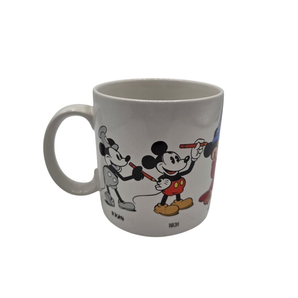 Vintage‎ Disney Mickey Mouse Evolution Mug Applause 1986 Korea Retro Cup